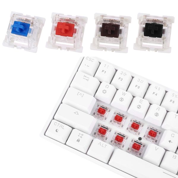 Outemu 3Pin Schalter schwarz rot braun blau SMD LED Schalter für mechanische Tastatur Ersatz für Cherry MX Gateron DIY