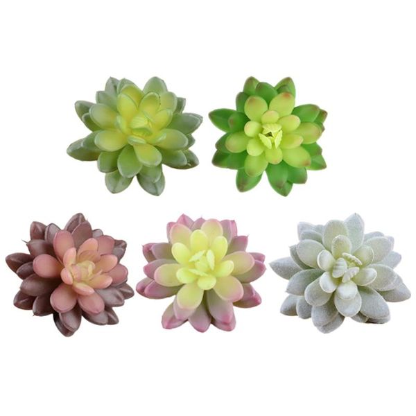 

decorative flowers & wreaths 5pcs fake succulent plant artificial ornaments decors