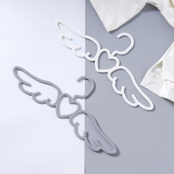 

pcs design angel plastic clothes shirt hanger, cute pretty loving heart scarf underwear hanger rack-abux hangers & racks