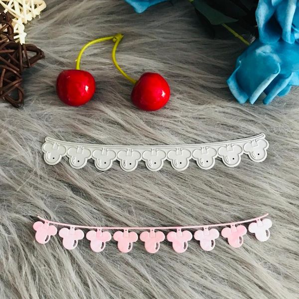 

painting supplies banner with mouse head background frame metal cutting dies embossing folders card making decor for diy scrapbooking