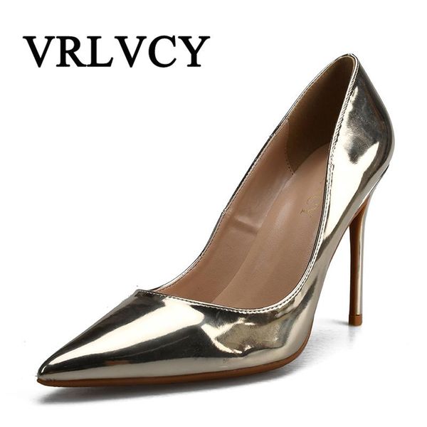 

dress shoes 2021 women pumps summer fashion valentine high heels thin wedding gold silver, Black