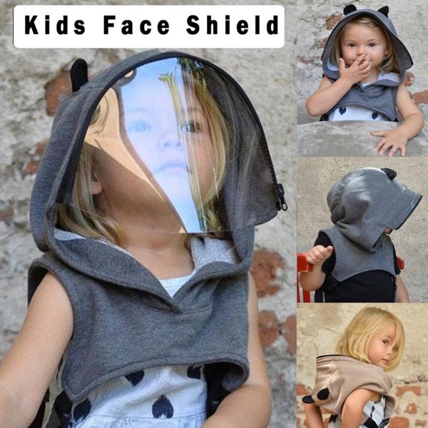 

full face wear clear hooded hat kids face-mask halloween cosplay mask mondmasker kinderen mascarillas masque lavable enfant