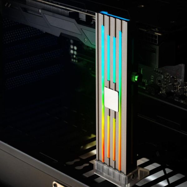 

3pin graphics card holder vc-4 rgb desk video card bracket chassis for jonsbo office caring computer supplies