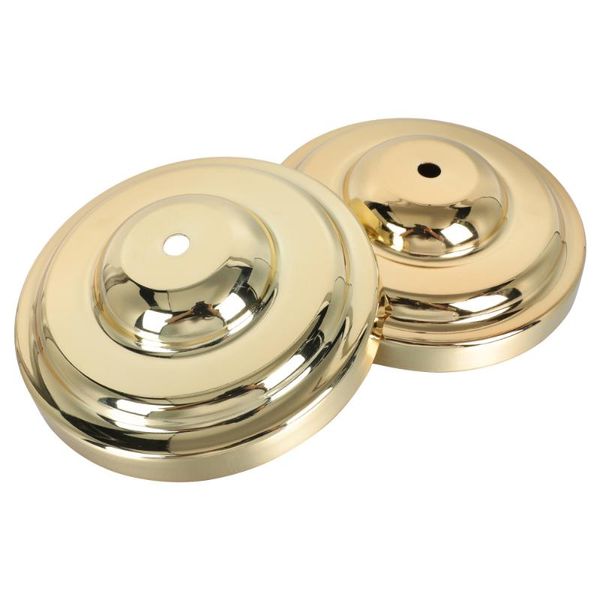 

lamp holders & bases 2pcs chic metal lampshade parts light cover accessory for decor golden