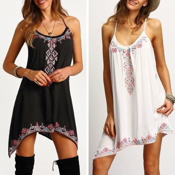 

casual dresses women summer fashion sleeveless strapless braces dress, Black;gray