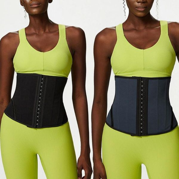 

waist support corset belt stretchy multi-functional skin-friendly silver ion coating trainer body shaper for girl, Black;gray
