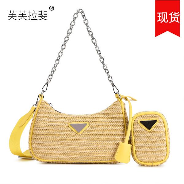 

luxury handbags and storage fluffy lafayette women's fashion p family chain straddling straw woven summer french underarm
