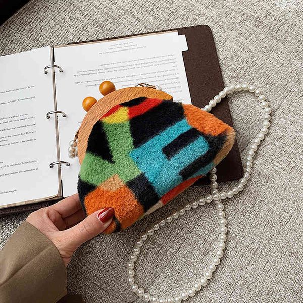 

outlet online 70% off sale autumn and winter leisure new plush bag south korea messenger personality mobile phone one shoulder