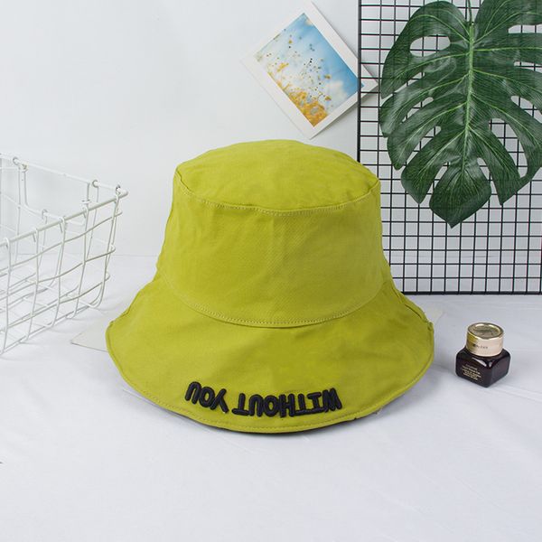 

the 2021 spring new style fisherman hat female all-match korean version tide day department pure color art bask in the visor hats of men and, Blue;gray
