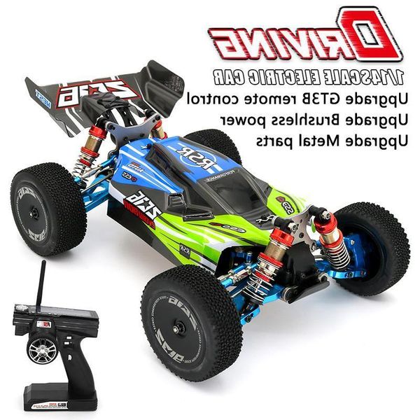 

wltoys 144001 rc car rtr high speed drift racing car 4wd upgrade metal parts 120a esc 3300kv brushless motor gt3b remote control