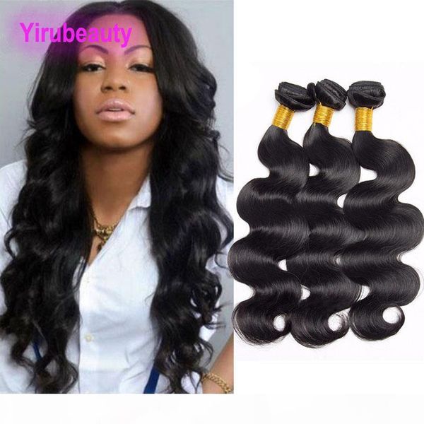

malaysian human hair extensions 3 bundles body wave malaysian virgin hair weave 30inch bundles wholesale hair wefts, Black
