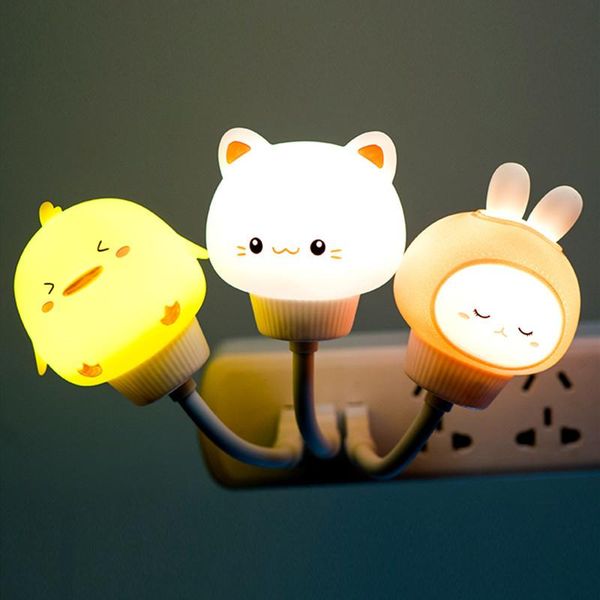

night lights led usb light cute cartoon lamp bear remote control for baby kid bedroom decor bedside