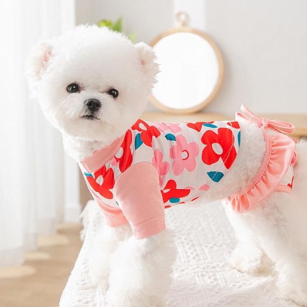 

dog apparel summer sets clothes for small poodle bichon puppy cat clothing swimsuits pets costumes shirts pug pomeranian maltese