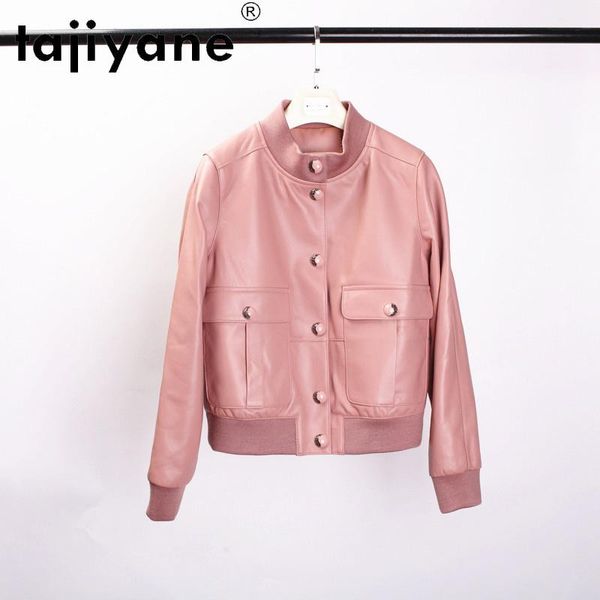 

women's leather & faux 2021 genuine clothes for women real sheepskin jackets woman 100% coats 5xl 6xl mujer chaqueta tn2091, Black