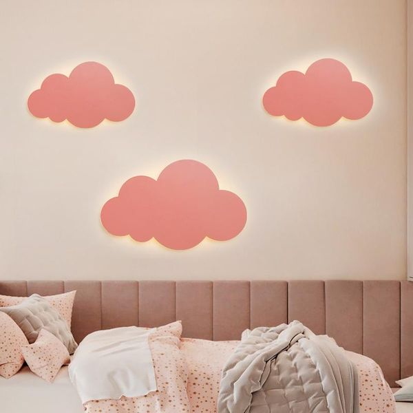 

wall lamps modern led lamp study living room bedroom bedside aisle corridor colorful cloud shape light indoor lighting drop