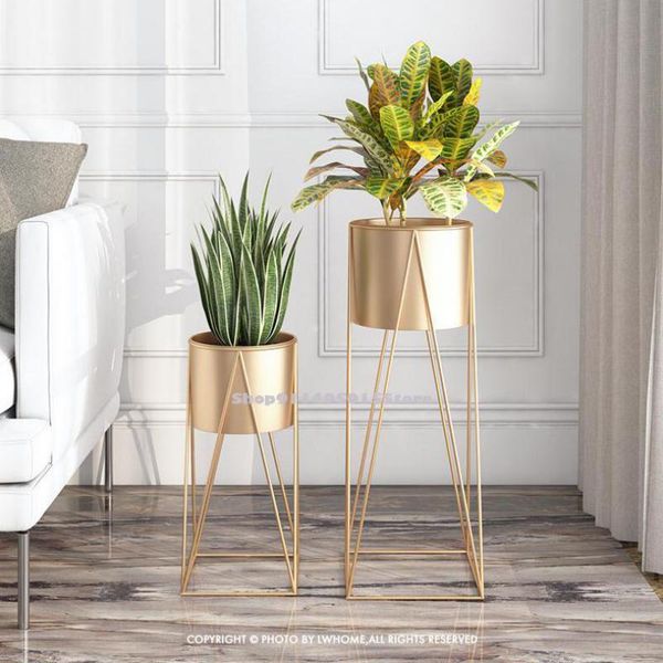 

modern minimalist living room flower stand floor-standing nordic plant shelf green radish flower pot stand wrought iron rack