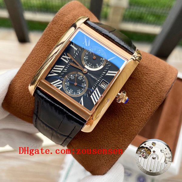 

2020 classic tank mc men watches joker leather wristwatches 316l stainless steel square mens watch d3075