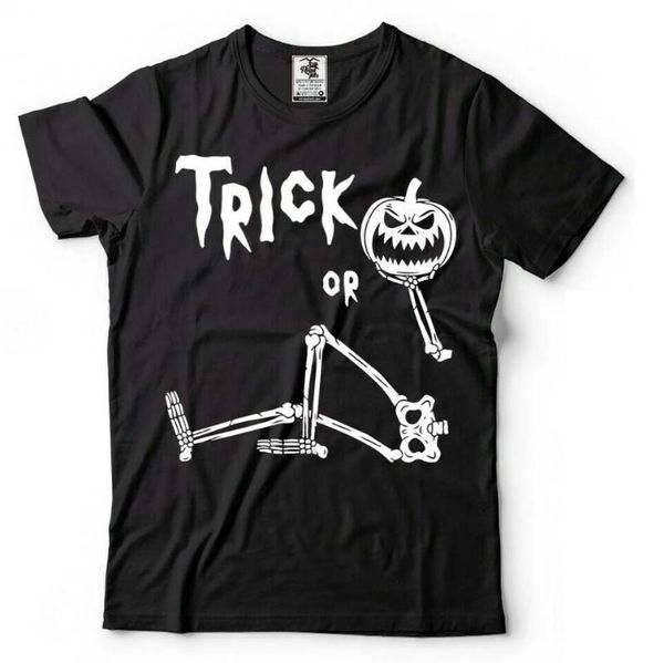 

men's t-shirts halloween skeleton cotton man print & tees, White;black