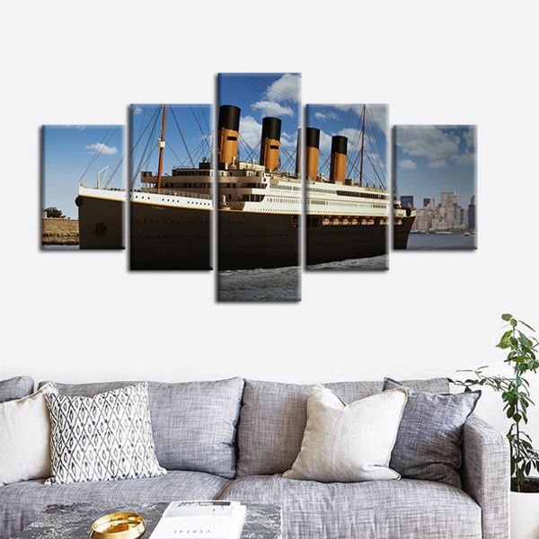 

5pcs/set unframed titanic home bedroom wall art paintings