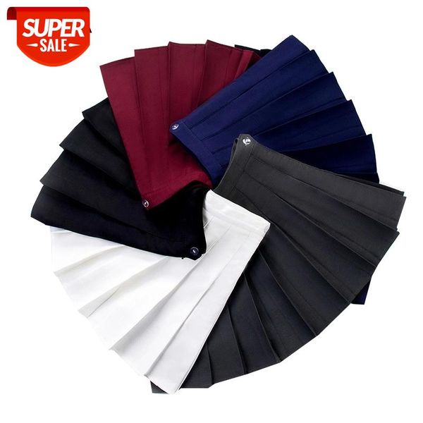 

solid color women high waist pleated skirts sweet girls dance mini skirt summer fashion female skirts slim waist a-line skirt #oi3j, Black