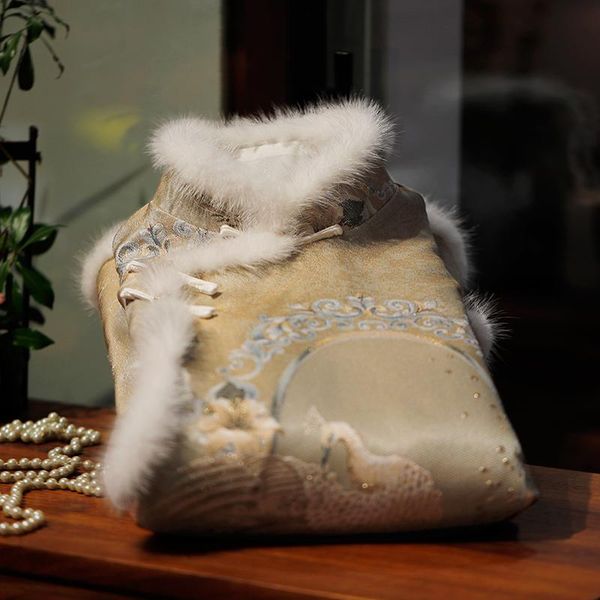 

ethnic clothing is a paragraph coltsfoot thickening small ao tang suit jacket improved chinese wind restoring ancient ways, Red