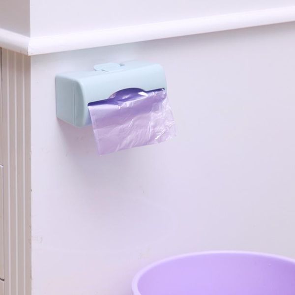 

storage bottles & jars self-adhesive wall-mounted garbage bags box container multi-purpose kitchen bathroom organization plastic rack.