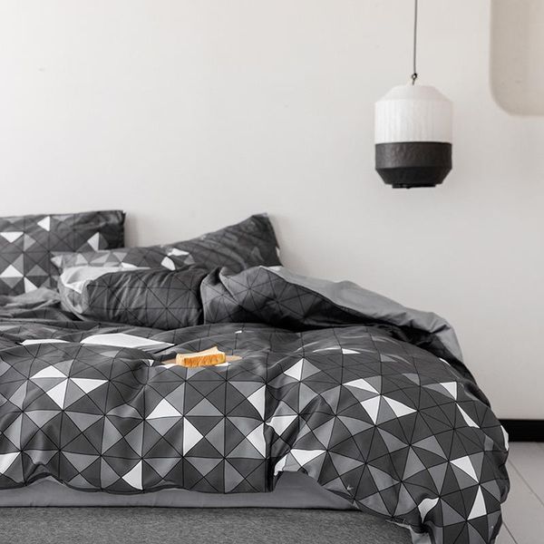 

bedding sets nordic all cotton 60s long staple taiwan bed four piece set of pure light luxury fitted sheet quilt cover