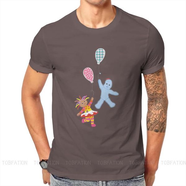 

men's t-shirts in the night garden 100% cotton tshirts balloon print t shirt trend clothing 6xl, White;black