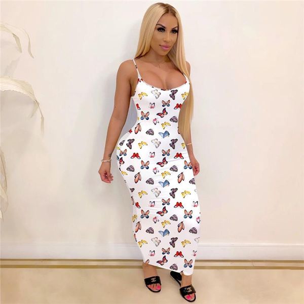 

casual dresses fashion womens summer slim tie-dye dress female sleeveless bodycon backless party club sling pencil, Black;gray