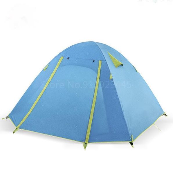 

tents and shelters camping tent p series 2-4 person 210t fabric hiking outdoor travel beach anti-uv upf50+ portable family