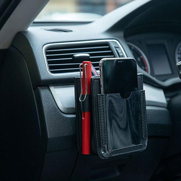 

car organizer multifunction in-car pocket phone pouch bag air vent storage box change cards auto tidying accessories