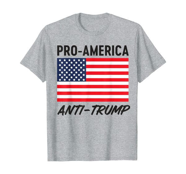 

pro-america anti-trump t-shirt, White;black