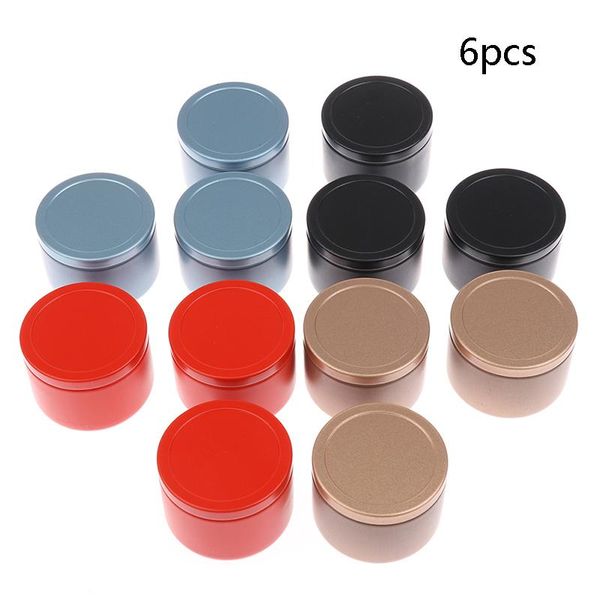 

storage bottles & jars 6pcs personality home garden candy box drum-shaped cookie festive party supplies rose tea pot tin small fresh