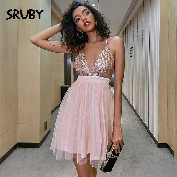 

casual dresses sruby lace up sequin party women v-neck blackless spaghetti straps mini dress womens clothing summer vestidos, Black;gray