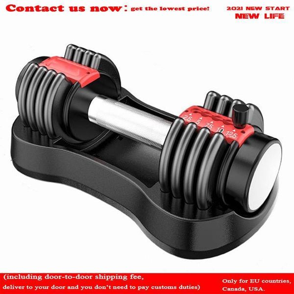 

dumbbells 2021 fast automatic adjustable dumbbell household fitness portable 6kg arm muscle equipment1