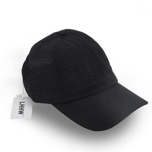 

outdoor hats lhhw hiking hat running breathable cap men sport golf adjustable summer sun mesh baseball1, Black;white