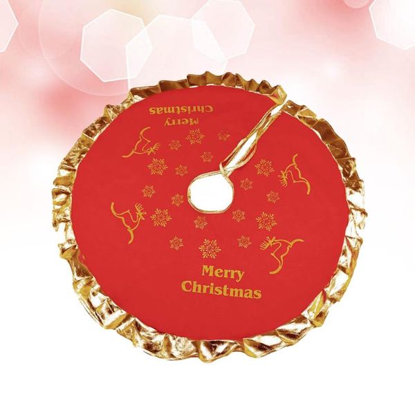 

christmas decorations 90cm tree skirt felt bear xmas base decoration apron wrap