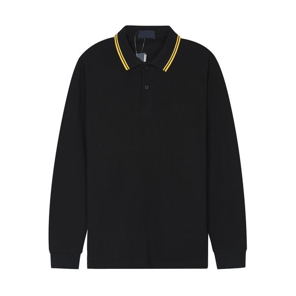 

new casual england men cotton fred polo shirt comfortable solid polos long sleeve wear slim fit perry t-shirts multiple colour, White;black