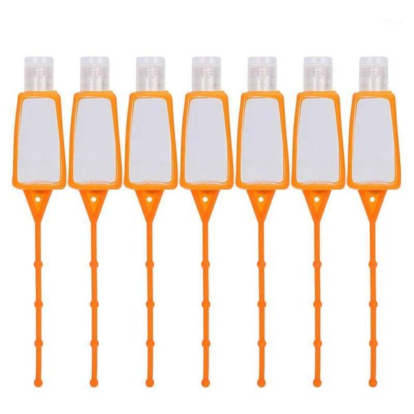 

storage bottles & jars portable liquid soap bottle with silicone sleeve pocket empty travel set 30ml 7 pcs/set