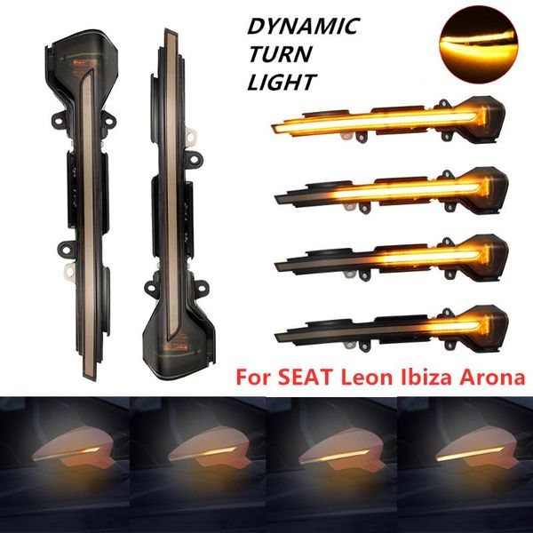 

emergency lights dynamic turn signal blinker sequential side mirror indicator light for seat leon 3 5f 2013-2021 ibiza 5 arona 2021