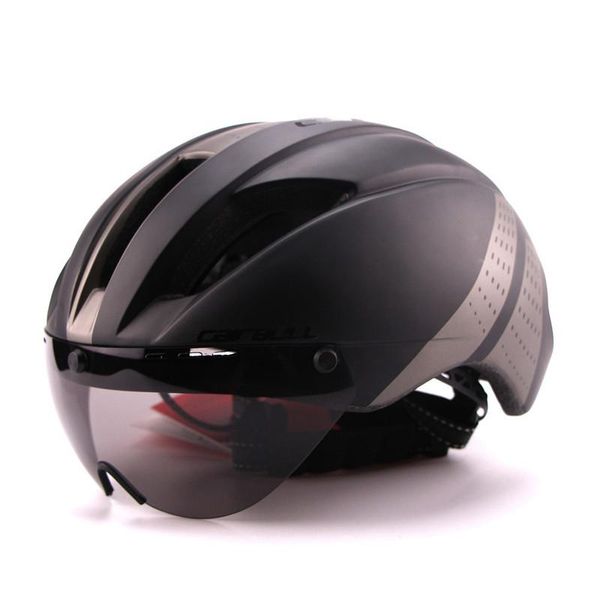 

cycling helmets aero helmet time trial for men women goggles race road bike with lens ciclismo bicycle equipment