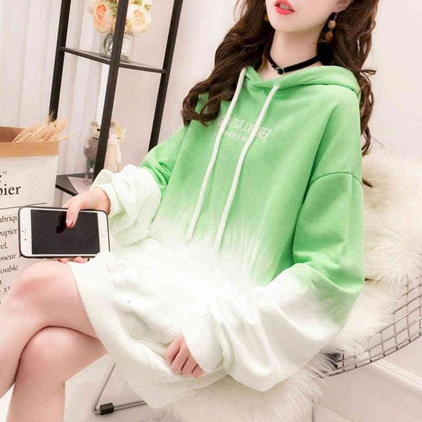 

women's hoodies & sweatshirts female hooded sweater, korean-style red jacket with long sleeve, for spring and summer 2021, Black