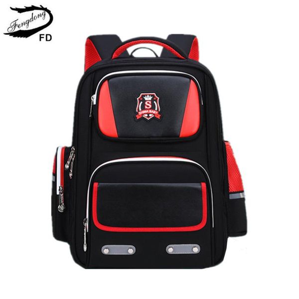 

school bags fengdong elementary for boys waterproof book bag boy backpack student orthopedic luminous schoolbag