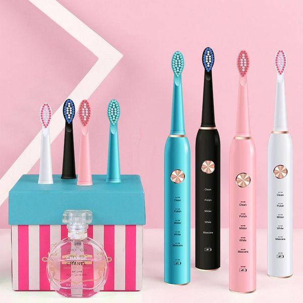 

smart electric toothbrush xm-801 sonic waterproof rechargeable timer brush portable with case tooth sensitive clean