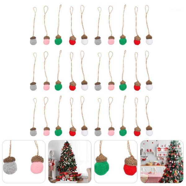 

christmas decorations 24pcs xmas tree hanging decor acorn pendants