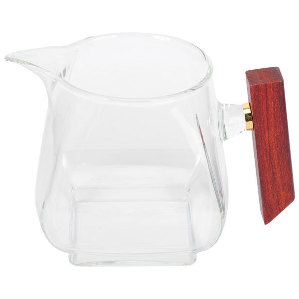 

mugs 1pc side handle glass tea cup transparent dispenser ceremony accessory
