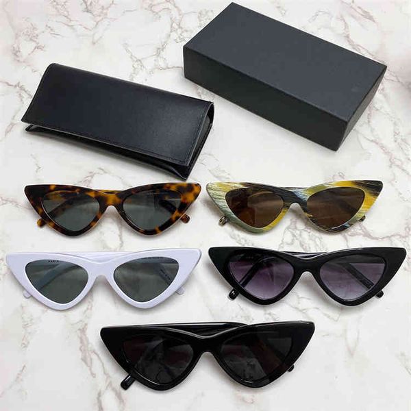 

2022 factory wholesale haley same sunglasses ins cat's eye personality fashion sunglasses female, White;black