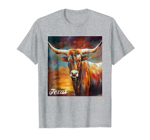 

longhorn cow shirts - longhorn cattle gifts - texas cattle, White;black