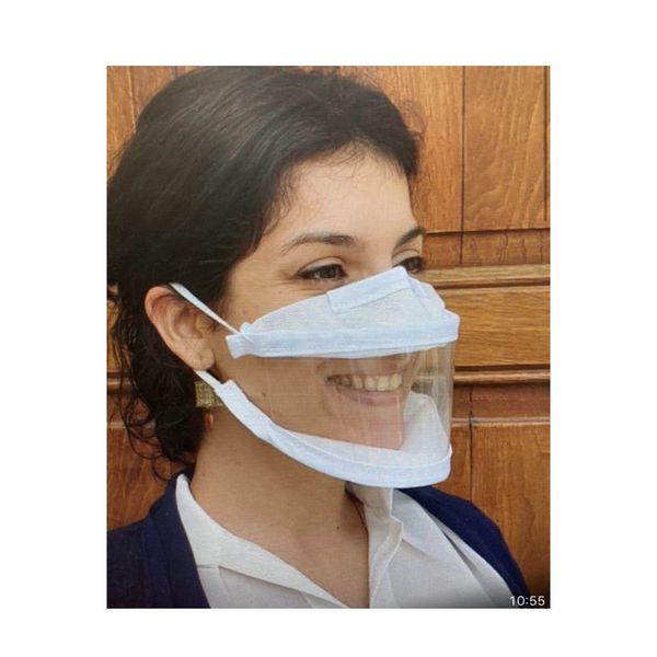 

mute deaf mask transparent anti fog pet dust lip mask