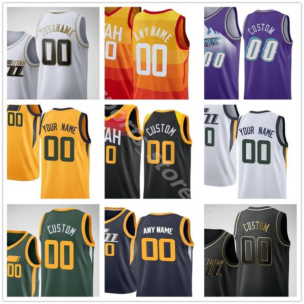 

new custom printed donovan 45 mitchell mike 10 conley rudy 27 gobert bojan 44 bogdanovic 00 clarkson men woman kids basketball jerseys, Black